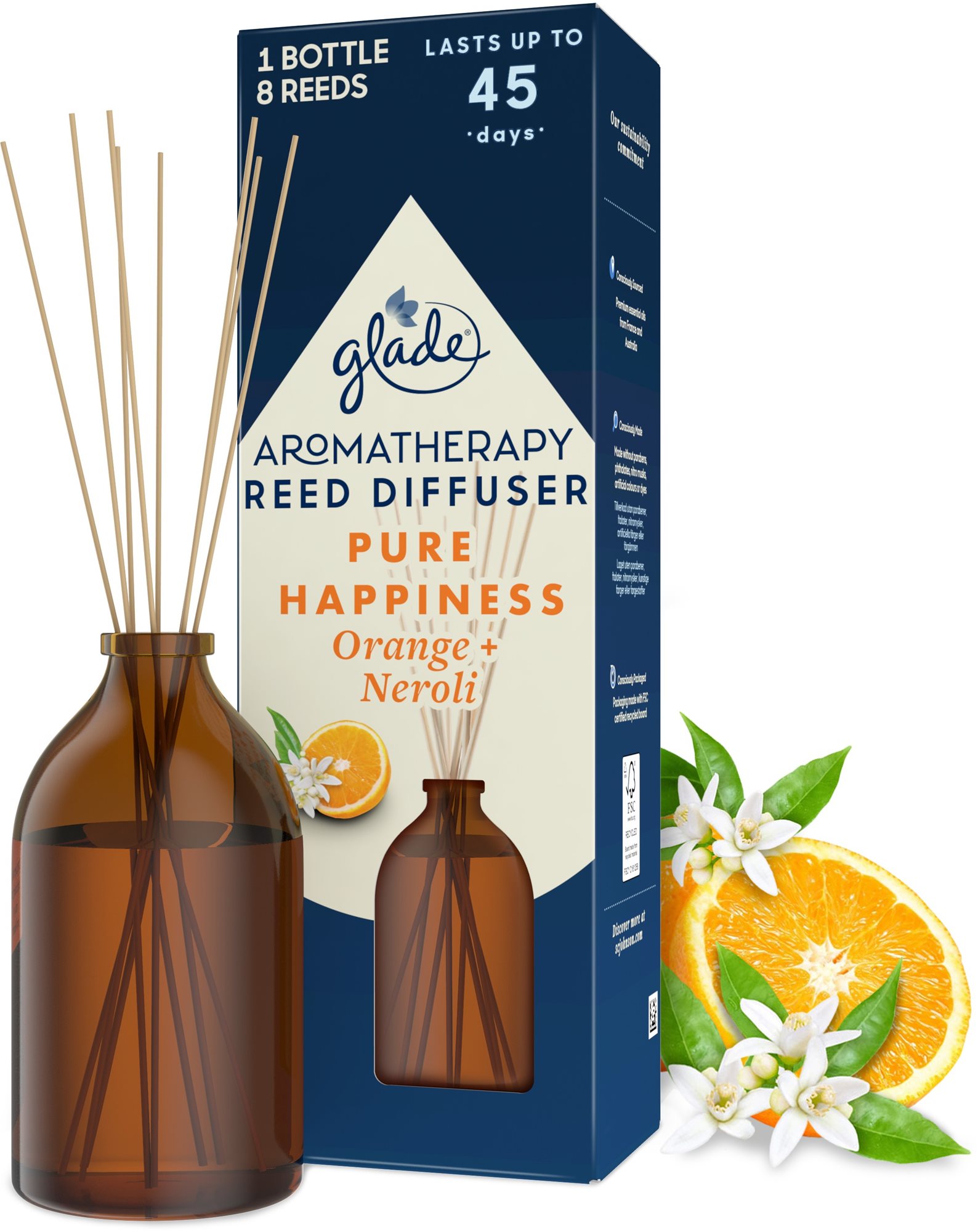 Illatpálca GLADE Aromatherapy Illatpálca Pure Happiness 80 ml