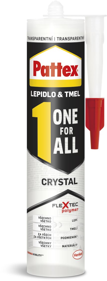 Kétkomponensű ragasztó PATTEX One for All Crystal 290g