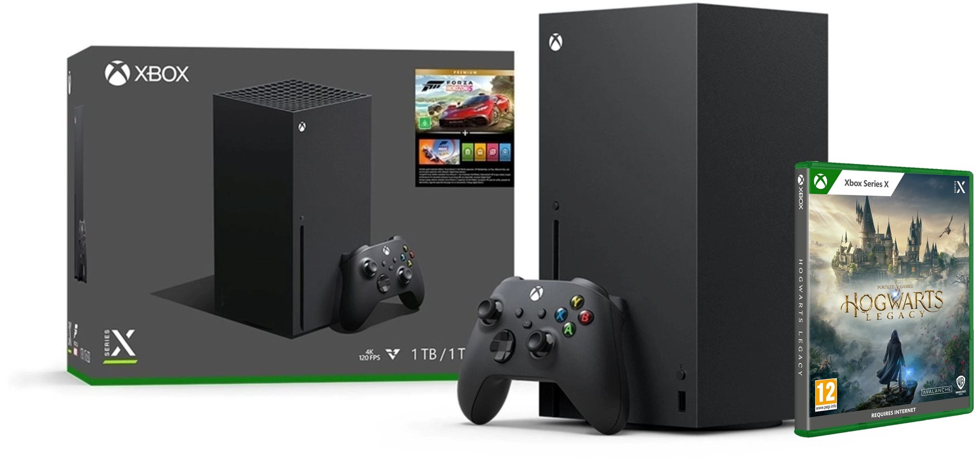 Konzol Xbox Series X + Forza Horizon 5 + Hogwarts Legacy