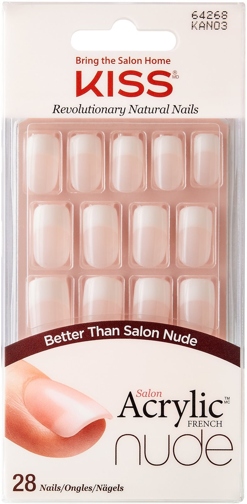 Műköröm KISS Salon Acrylic Nude Nails - Cashmere