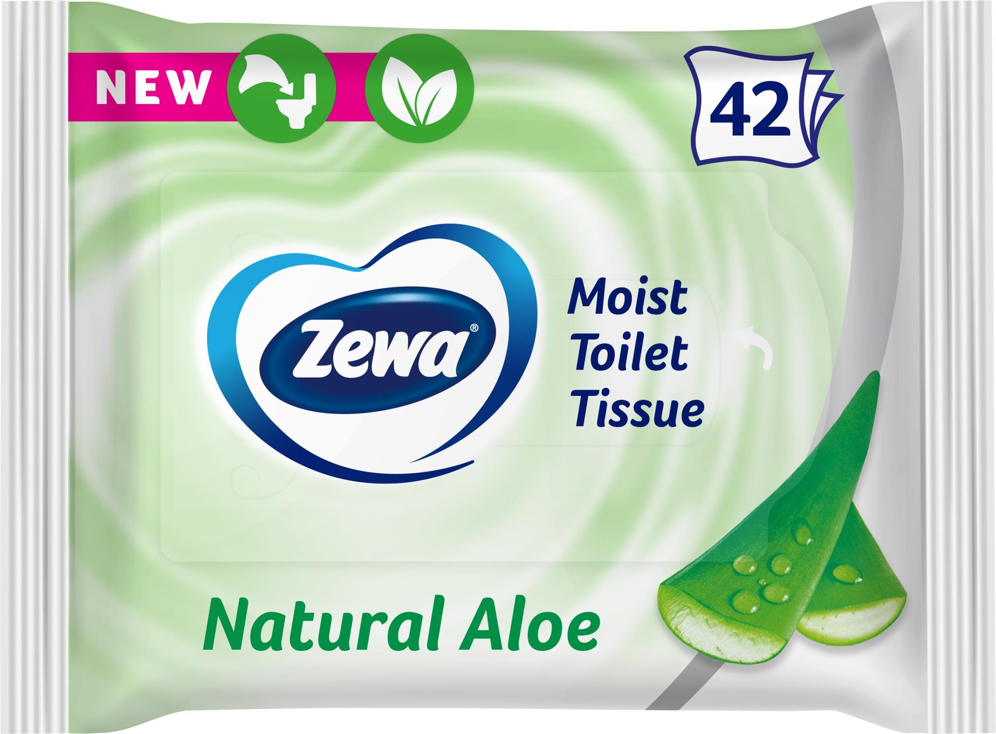 Nedves wc papír ZEWA Aloe Vera Nedves toalettpapír (42 db)