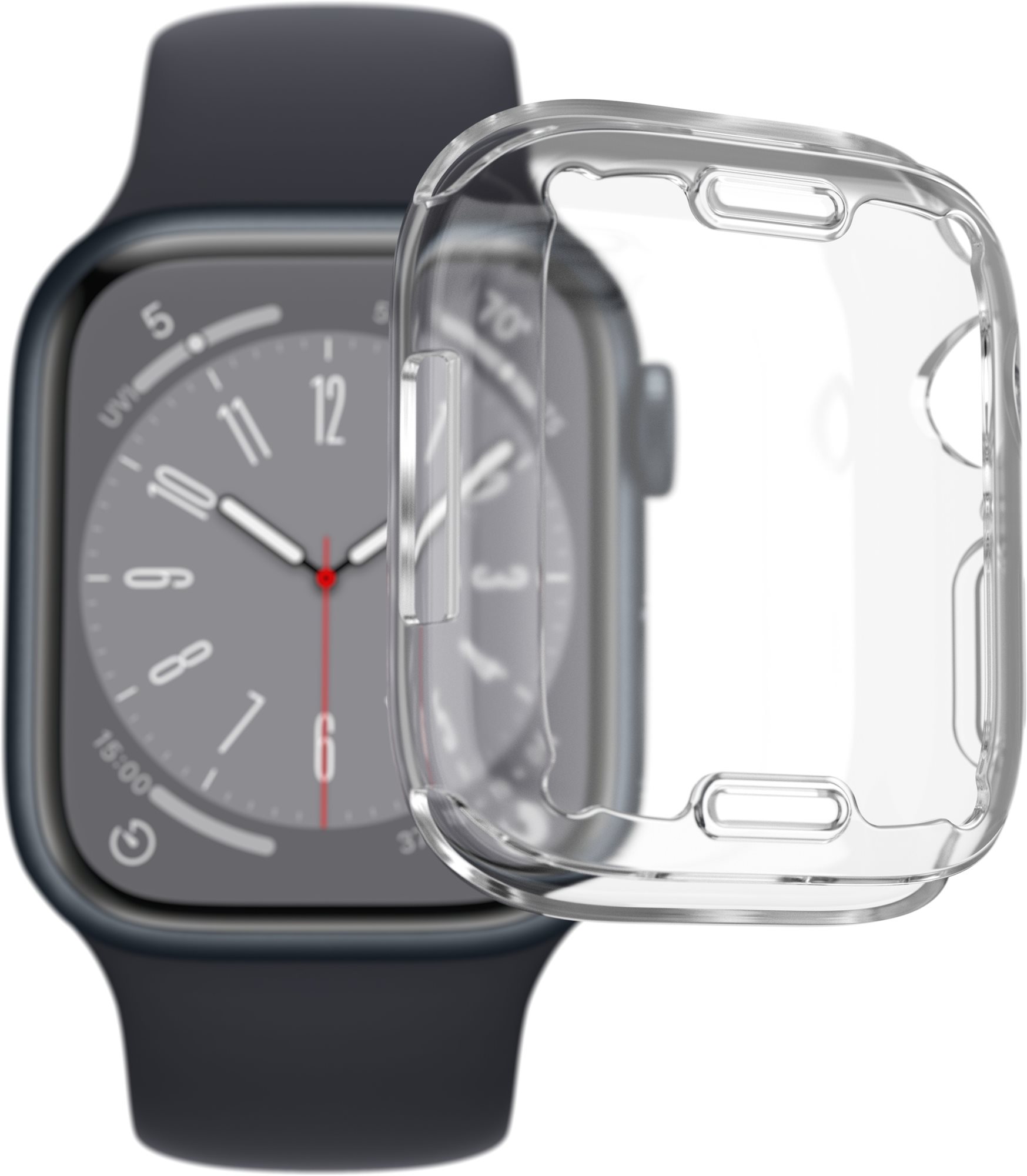 Okosóra tok AlzaGuard Crystal Clear TPU FullCase 41 mm-es Apple Watchhoz