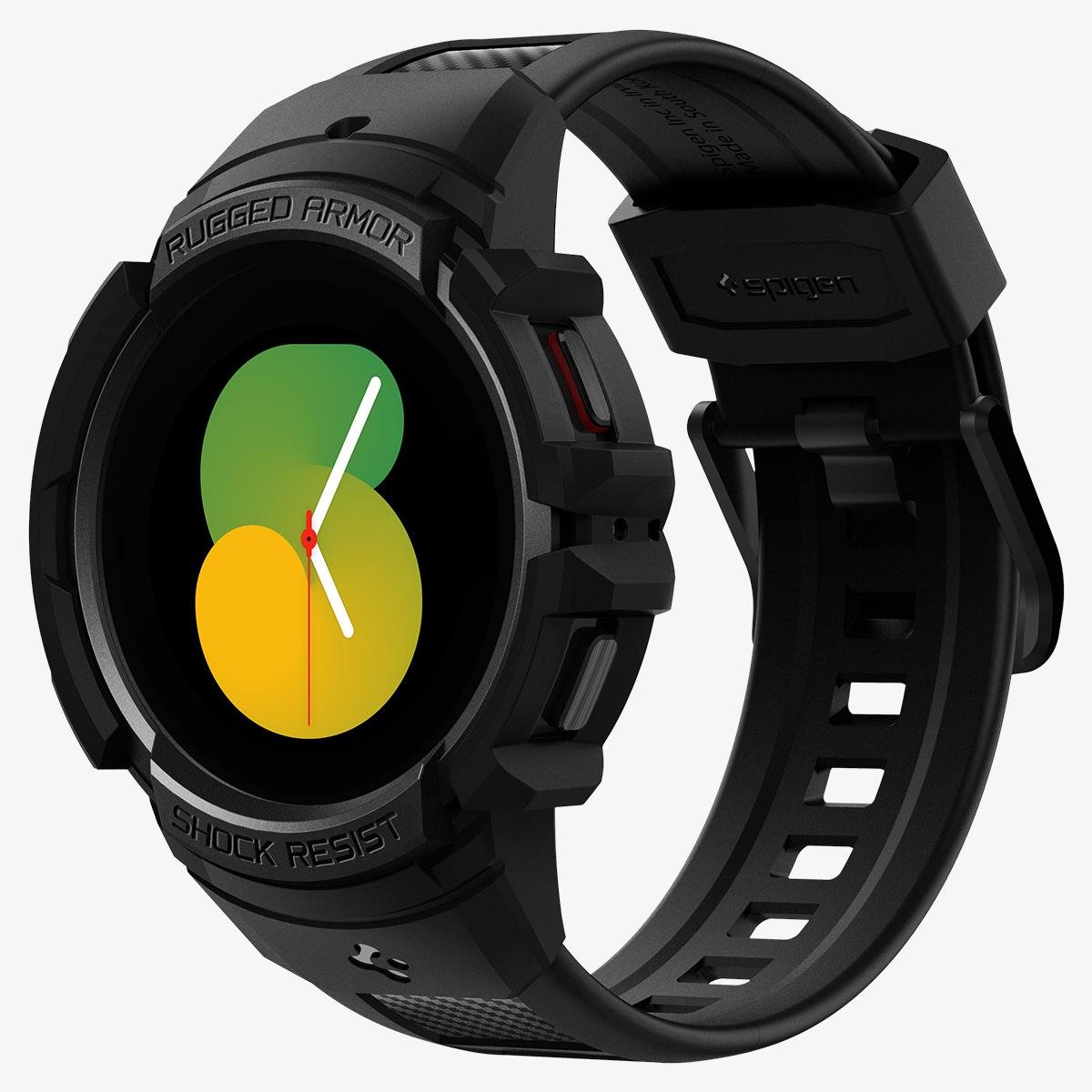 Okosóra tok Spigen Rugged Armor Pro Black Samsung Galaxy Watch5/4 44mm