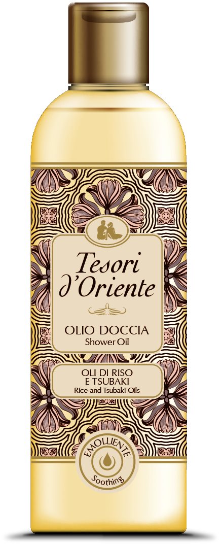 Olajos tusfürdő Tesori d'Oriente Rice and Tsubaki Oils Shower Oil 250 ml