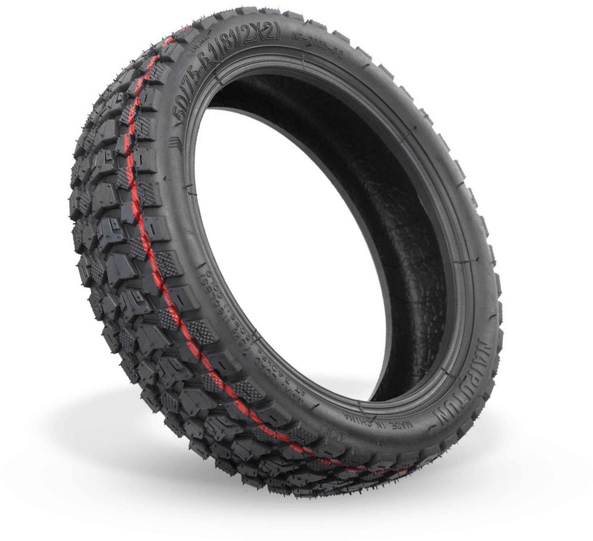 Roller tartozék RhinoTech Tubeless közúti gumiabroncs szeleppel robogóhoz 8.5x2 Fekete