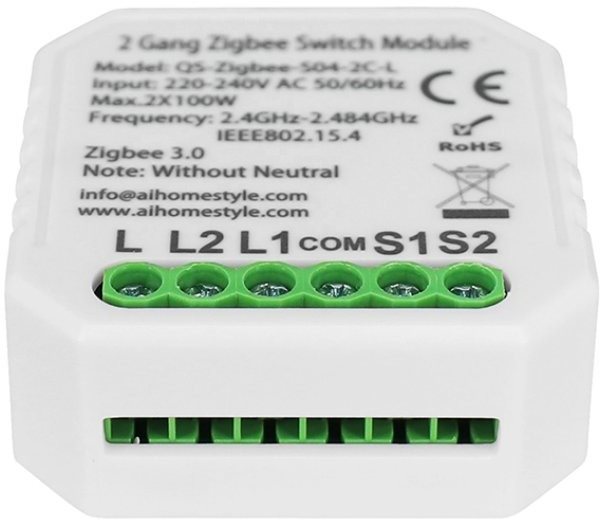 Smart Switch Immax NEO Smart Controller (L) V4 2 gombos Zigbee 3.0