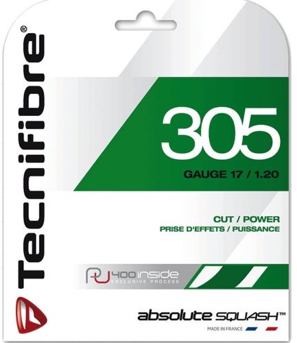 Squash ütő húr Tecnifibre 305 Green 1