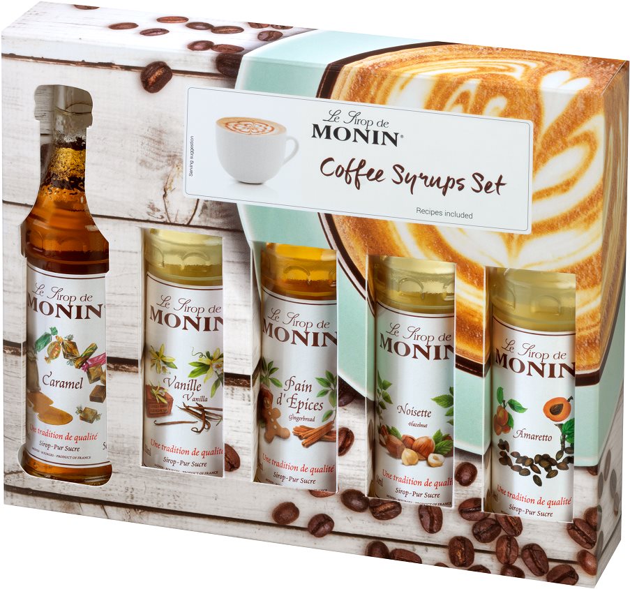 Szirup MONIN COFFEE BOX MINI 5 x 0