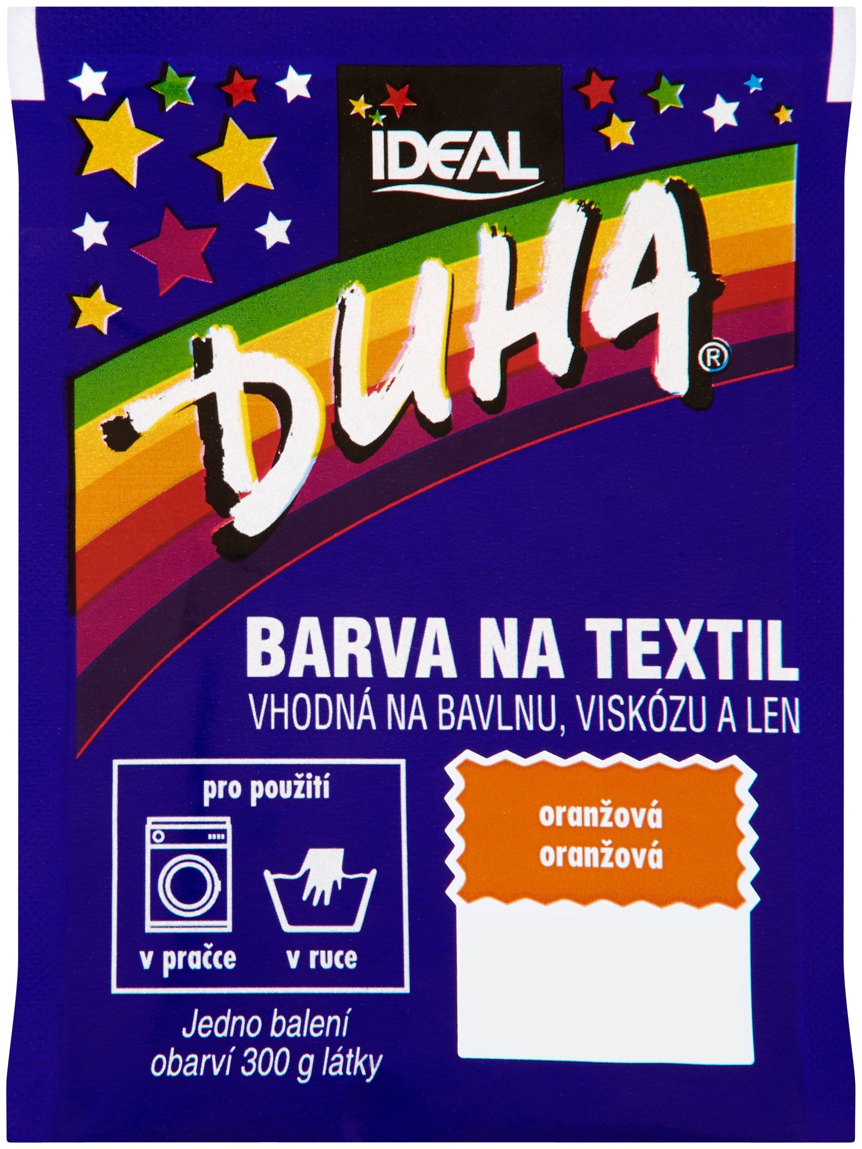 Textilfesték DUHA Textilfesték - narancsszín 15 g