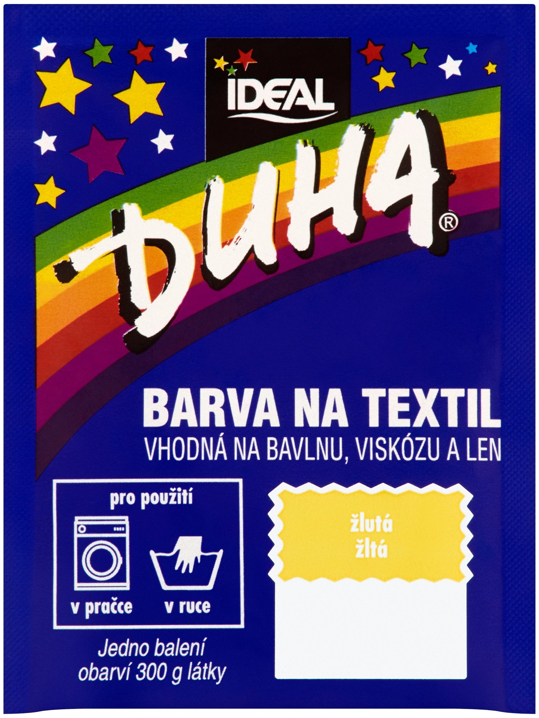 Textilfesték DUHA Textilfesték - sárga 15 g