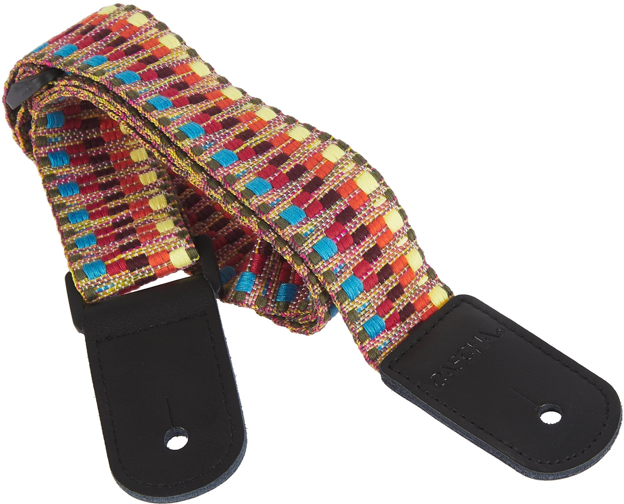 Ukulele heveder CASCHA Ukulele Strap Jacquard - Szivárványszín