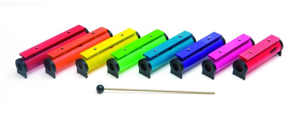 Ütős hangszer Goldon 8 Boomwhackers rúd nylon táskában