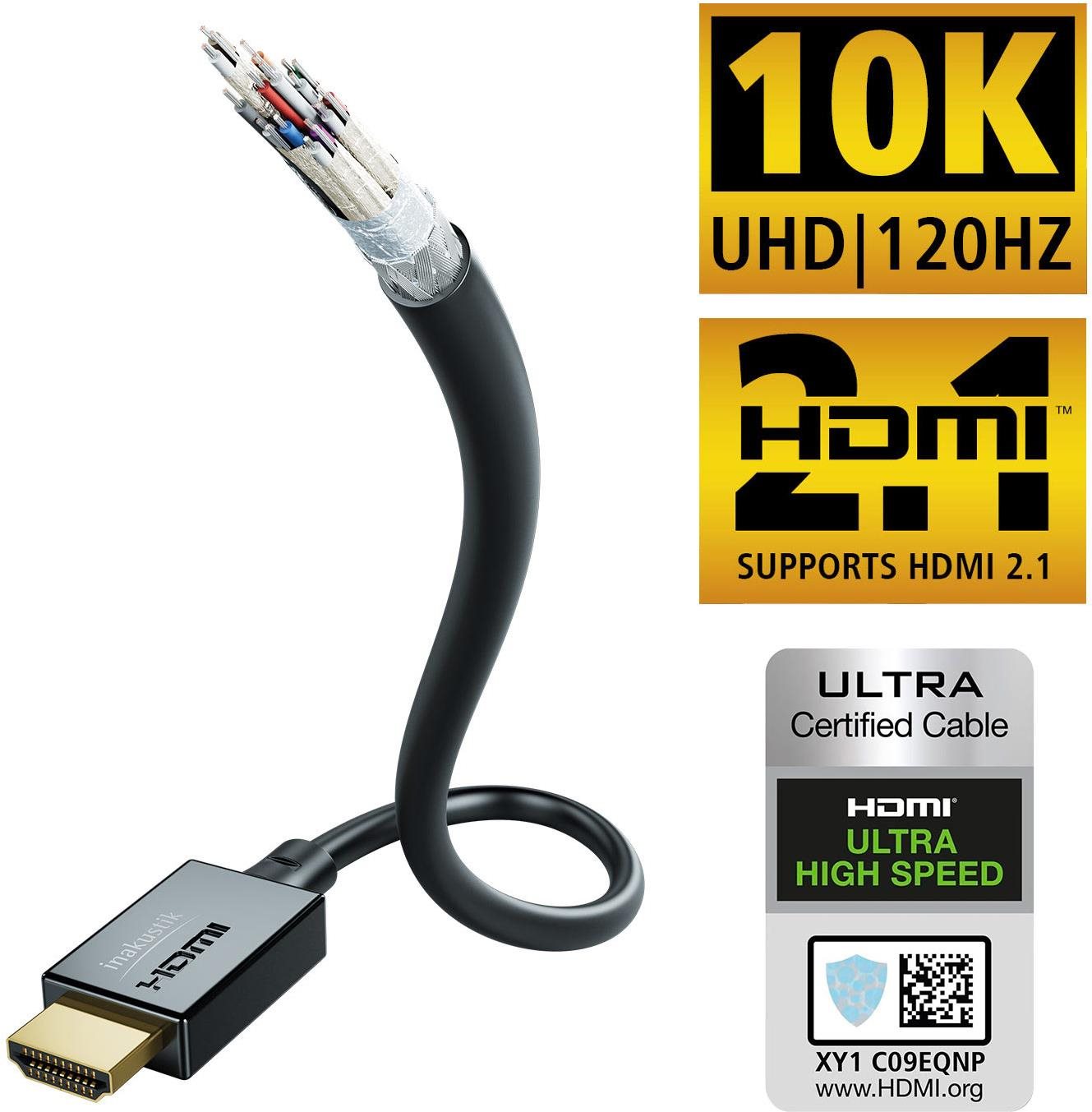 Videokábel Inakustik Star II HDMI 2.1 1