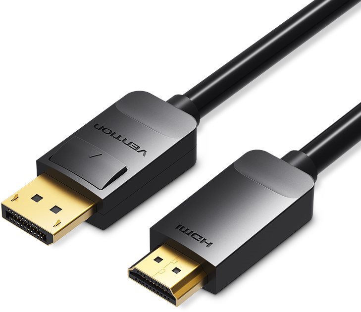 Videokábel Vention DisplayPort (DP) to HDMI Cable 3 m Black