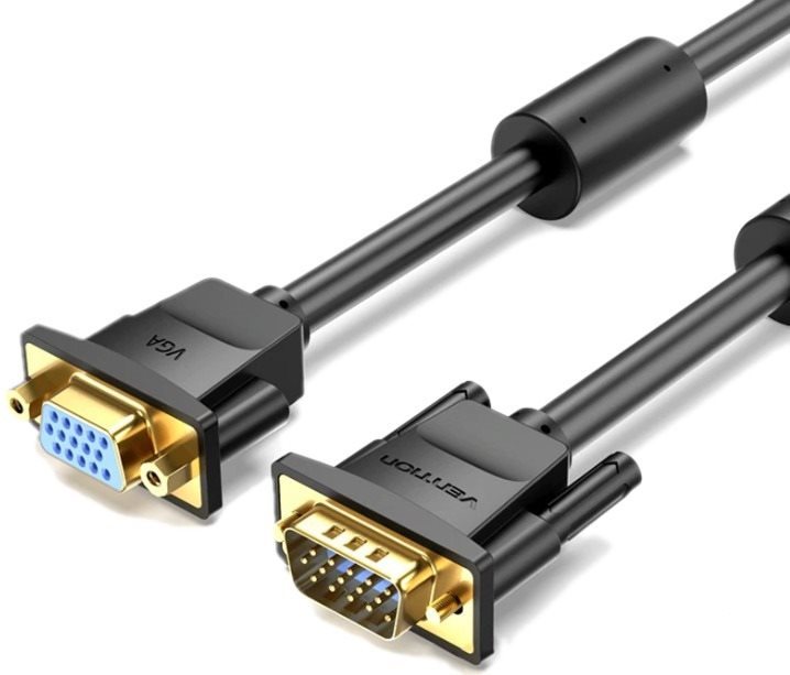 Videokábel Vention VGA Extension Cable 10m Black