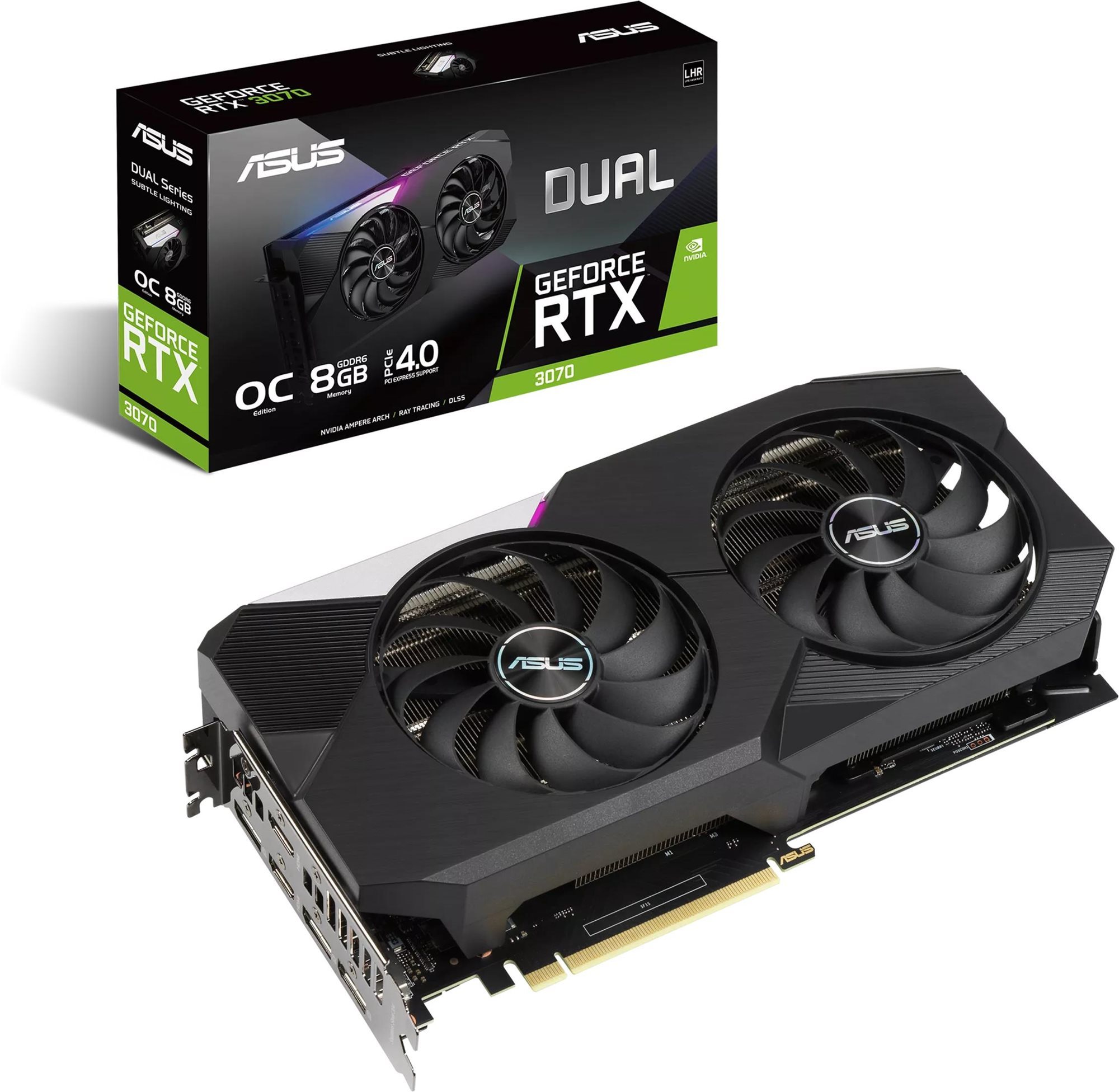 Videókártya ASUS DUAL GeForce RTX 3070 V2 O8G