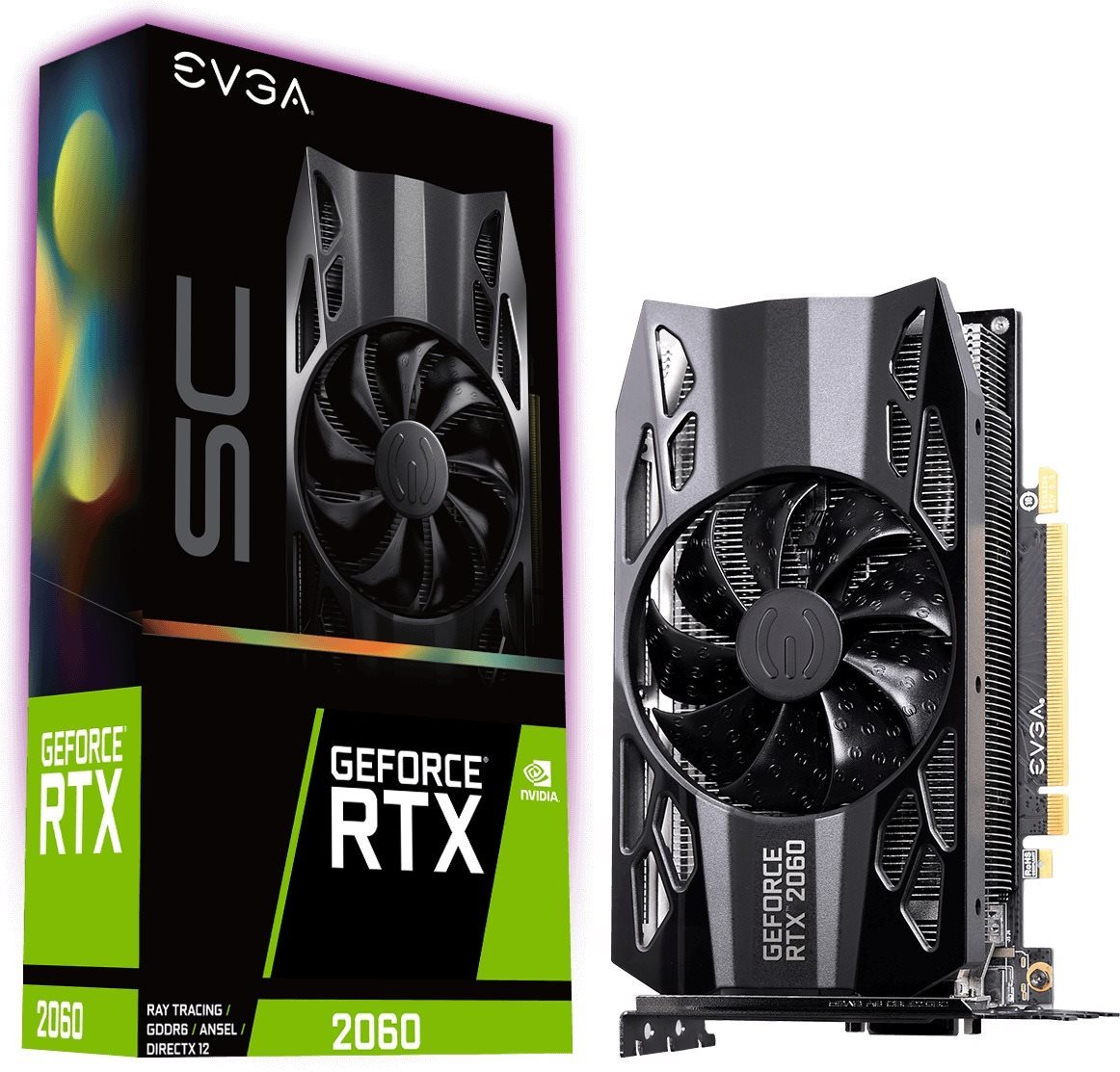 Videókártya EVGA GeForce RTX 2060 SC OVERCLOCKED