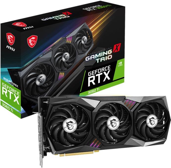 Videókártya MSI GeForce RTX 3060 Ti GAMING X TRIO 8GD6X