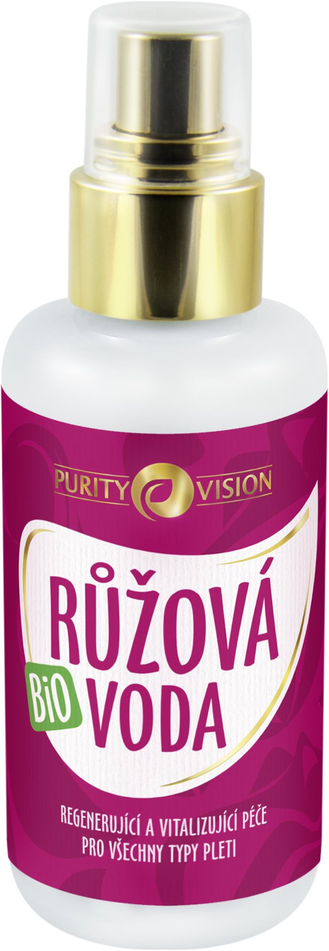 Arctisztító víz PURITY VISION Rózsavíz BIO 100 ml