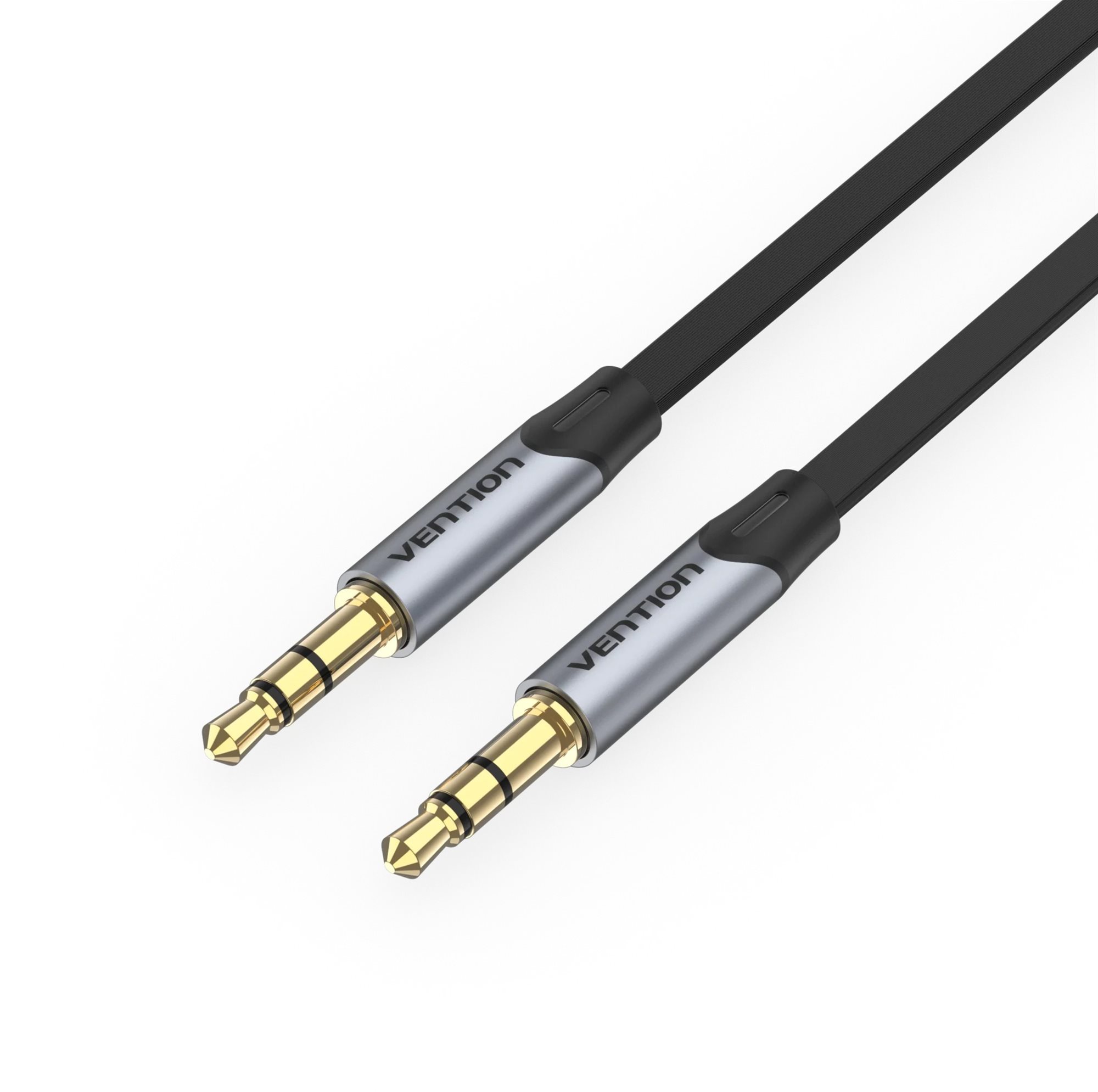 Audio kábel Vention 3.5MM Male to Male Flat Aux Cable 5M Gray