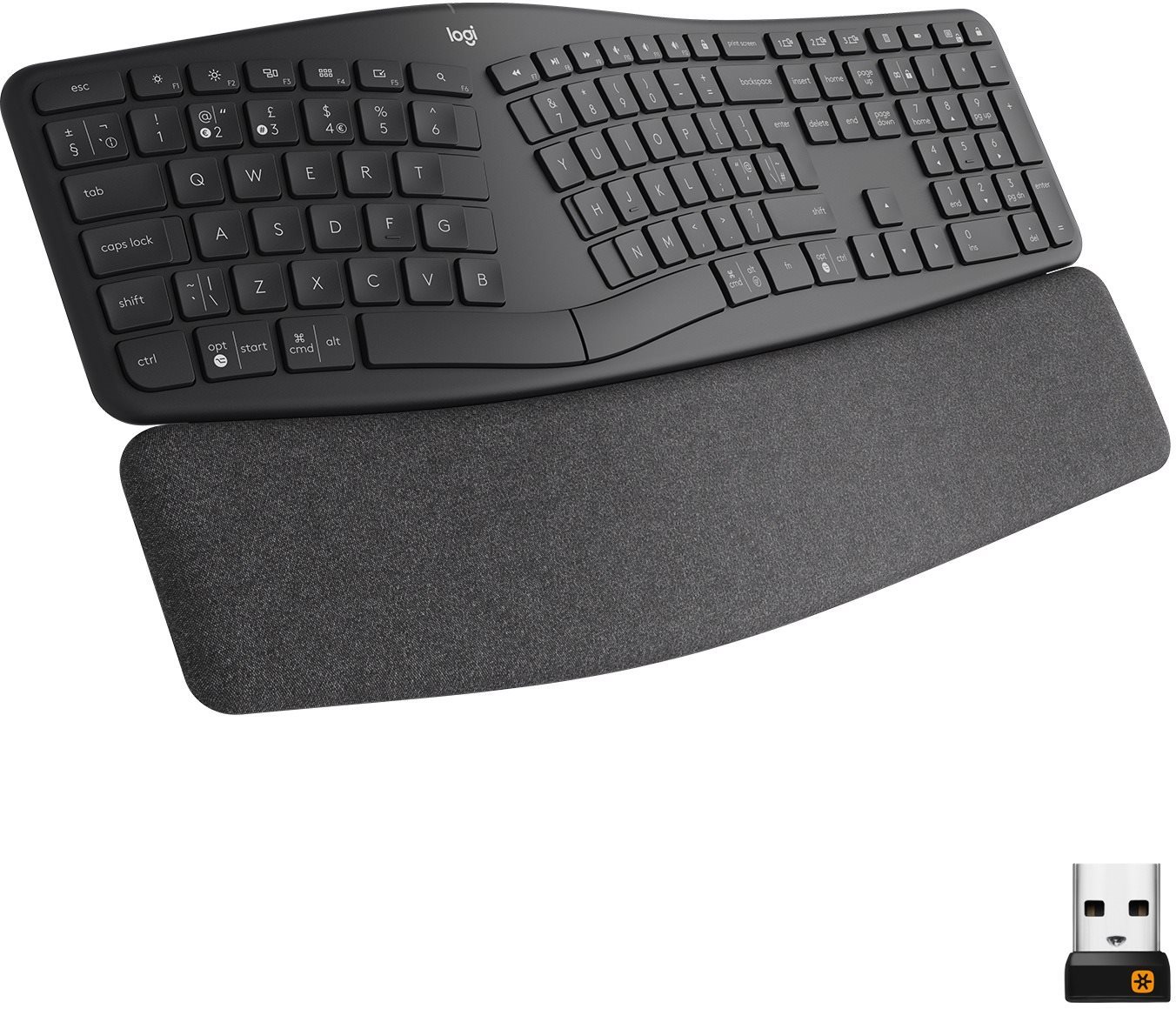 Billentyűzet Logitech Ergo K860 Wireless Split Keyboard - HU