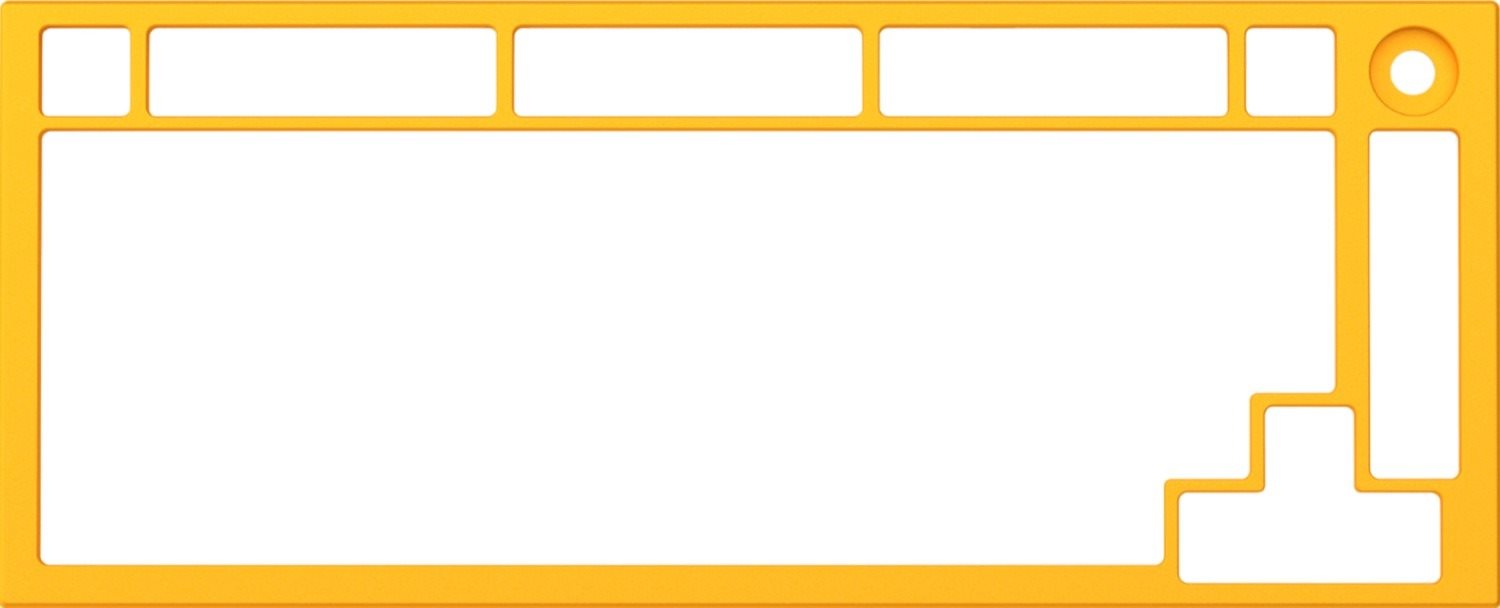 Billentyűzet tartozék Glorious PC Gaming Race GMMK PRO Top Frame - yellow