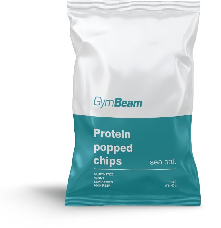 Egészséges chips GymBeam Protein Chips 40 g Tengeri só