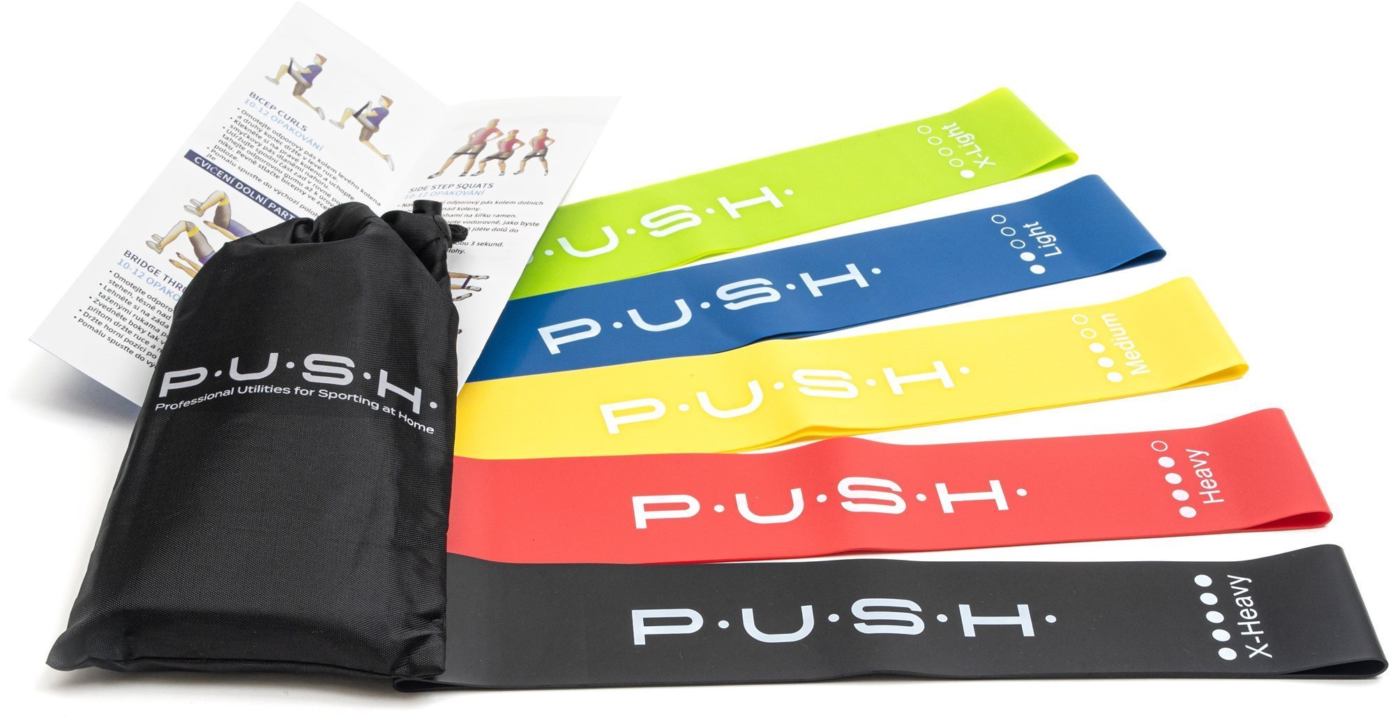 Erősítő gumiszalag PUSH Element - mini resistance band set