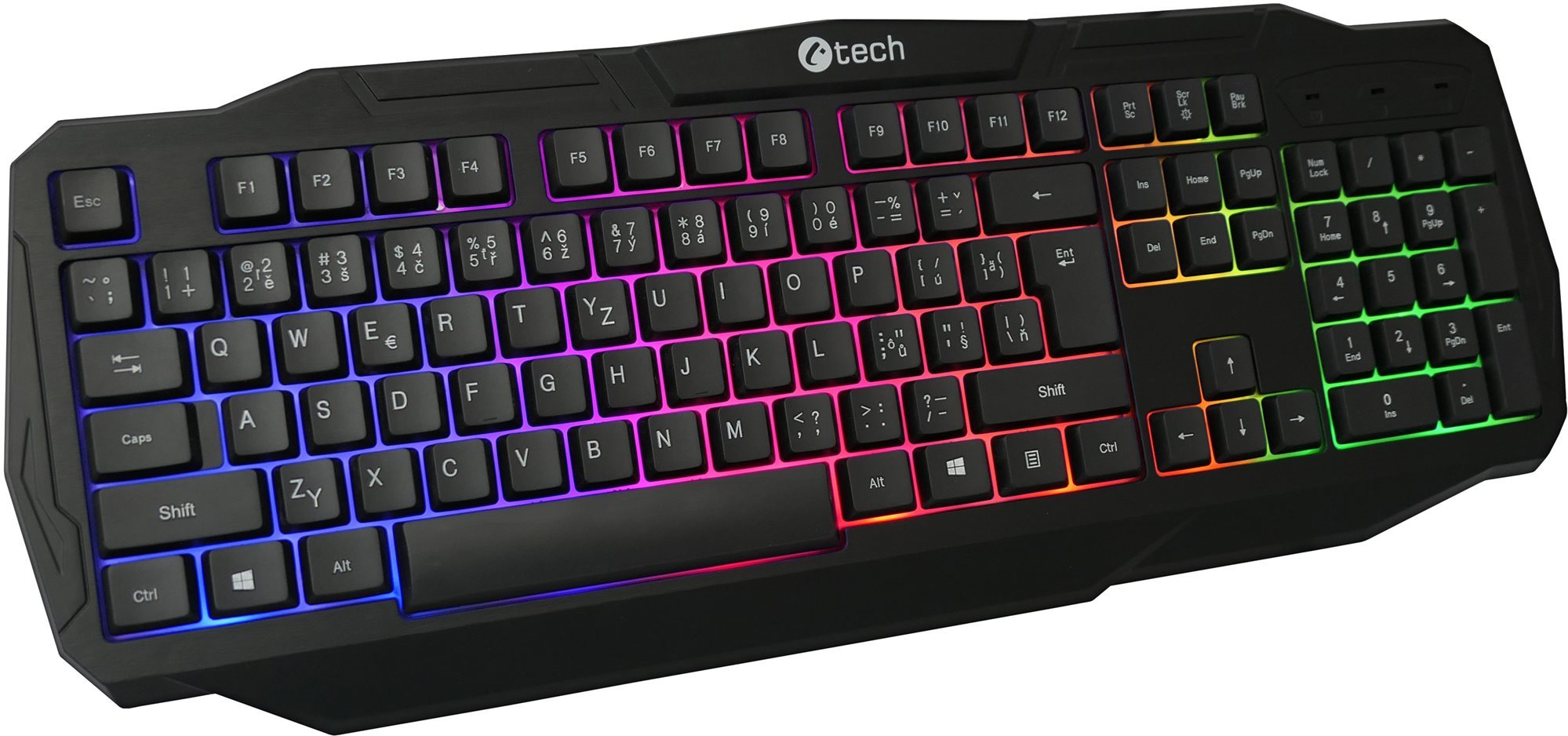 Gamer billentyűzet C-TECH Arcus CZ/SK