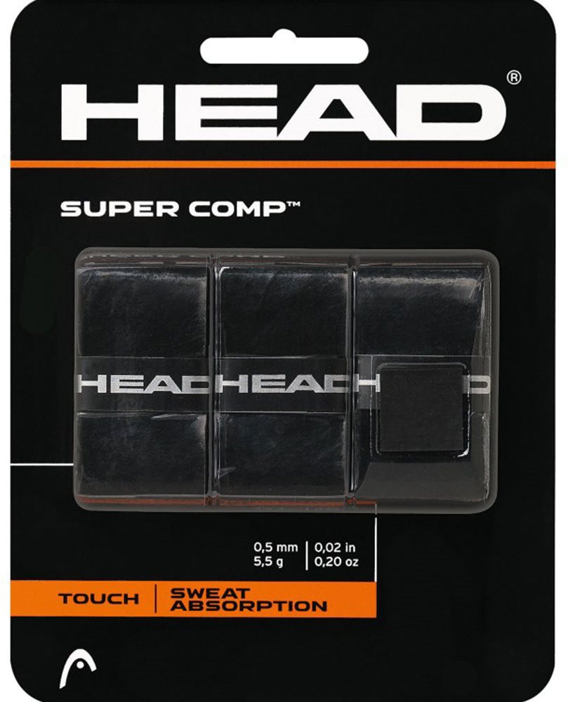 Grip ütőhöz Head Super Comp 3 darab fekete