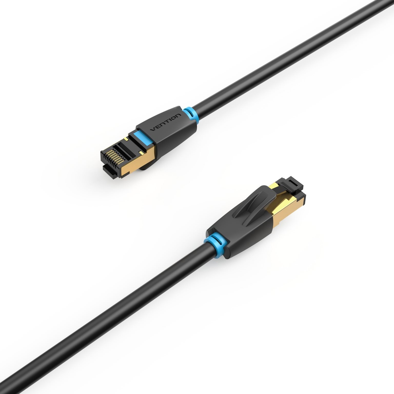 Hálózati kábel Vention Cat.8 SFTP Patch Cable 10M Black