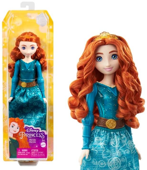 Játékbaba Disney Princess hercegnő baba - Merida Hlw02