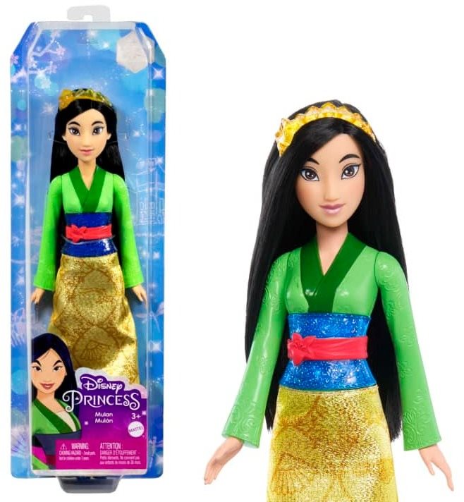 Játékbaba Disney Princess hercegnő baba - Mulan Hlw02