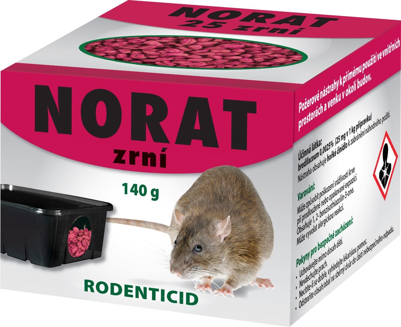 Jed na hlodavce Norat 25 zrní - 140 g