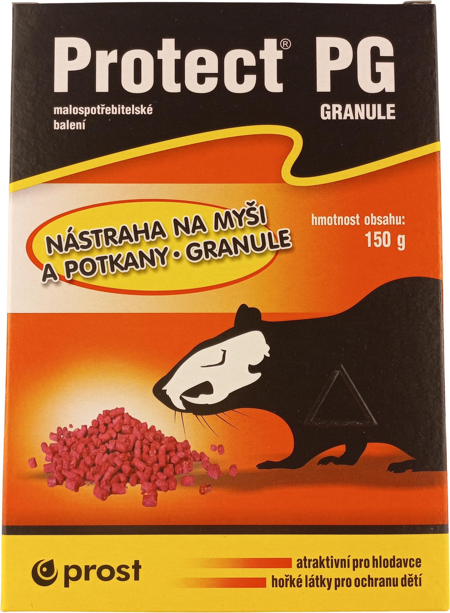 Jed na hlodavce Protect® PG - 150 g granule krabička