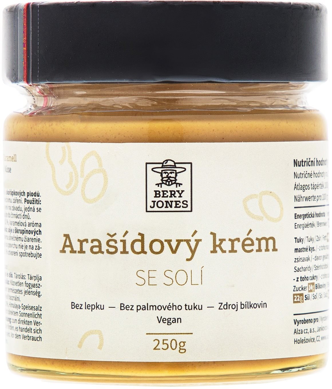 Mogyorókrém Bery Jones Mogyorókrém sóval 250 g