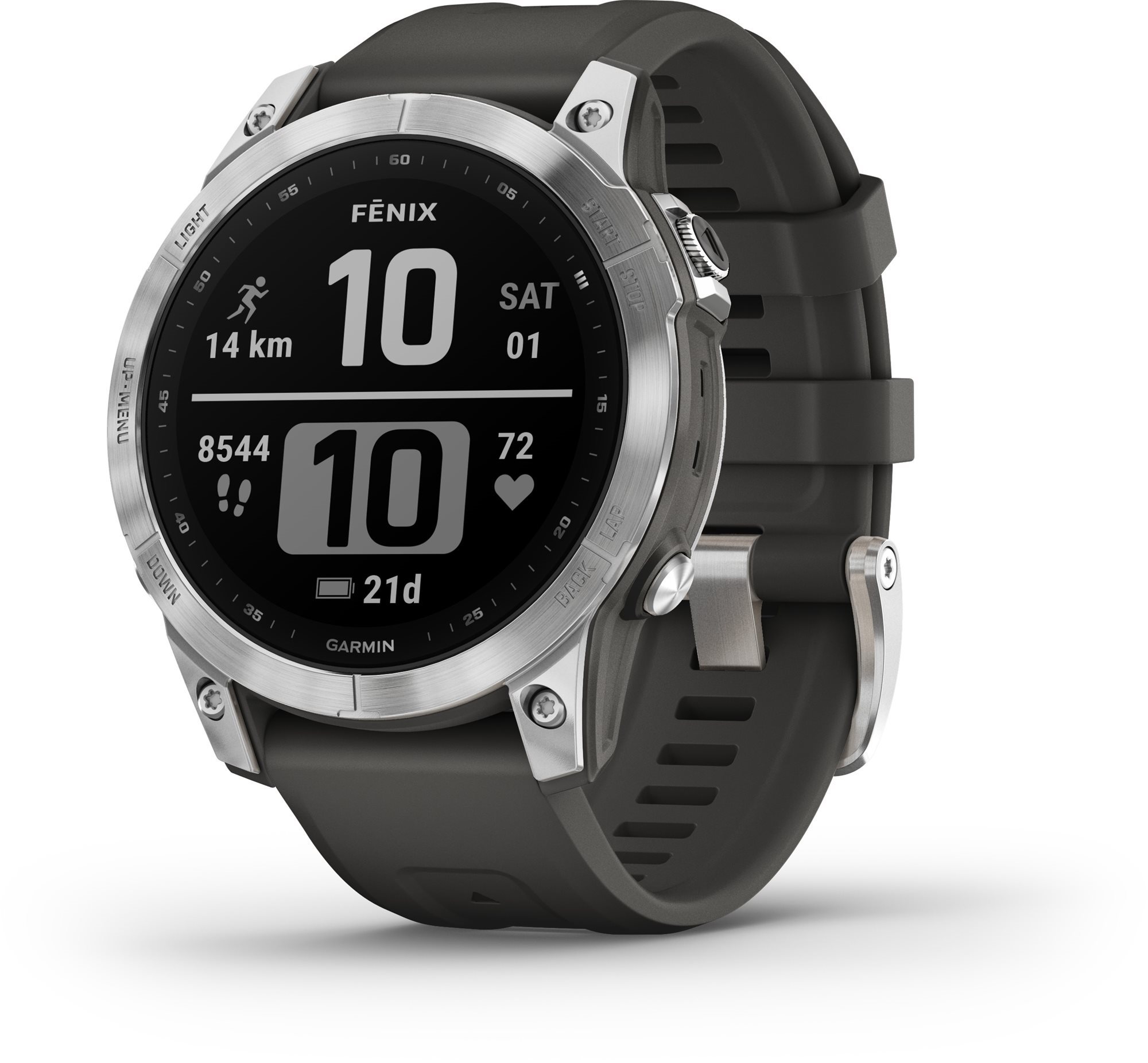 Okosóra Garmin Fenix 7 Silver/Graphite Band