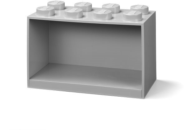 Polc LEGO Brick 8 függő polc - szürke