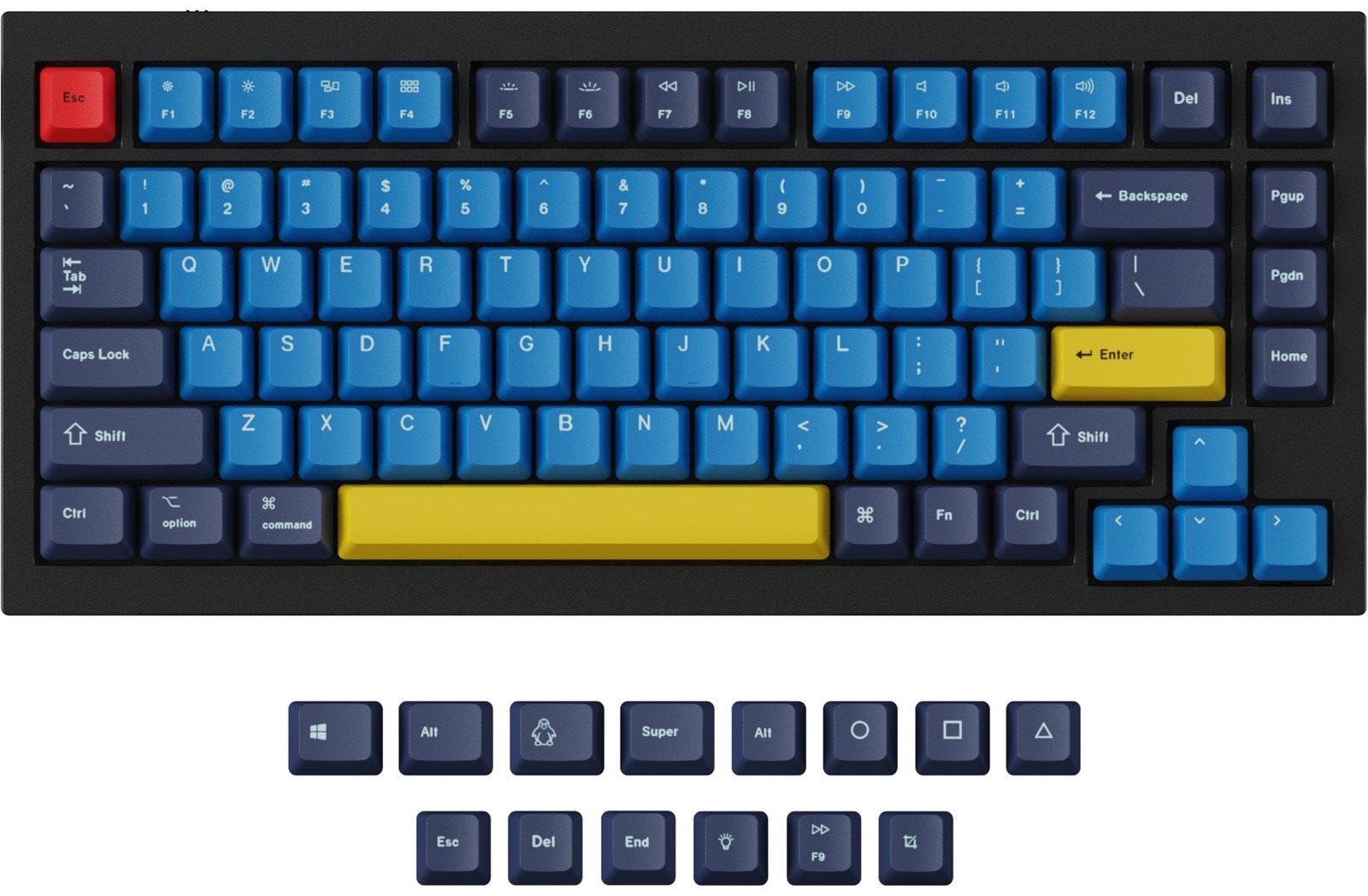 Pótbillentyű Keychron Keycap Set for Q1&K2 (ANSI)