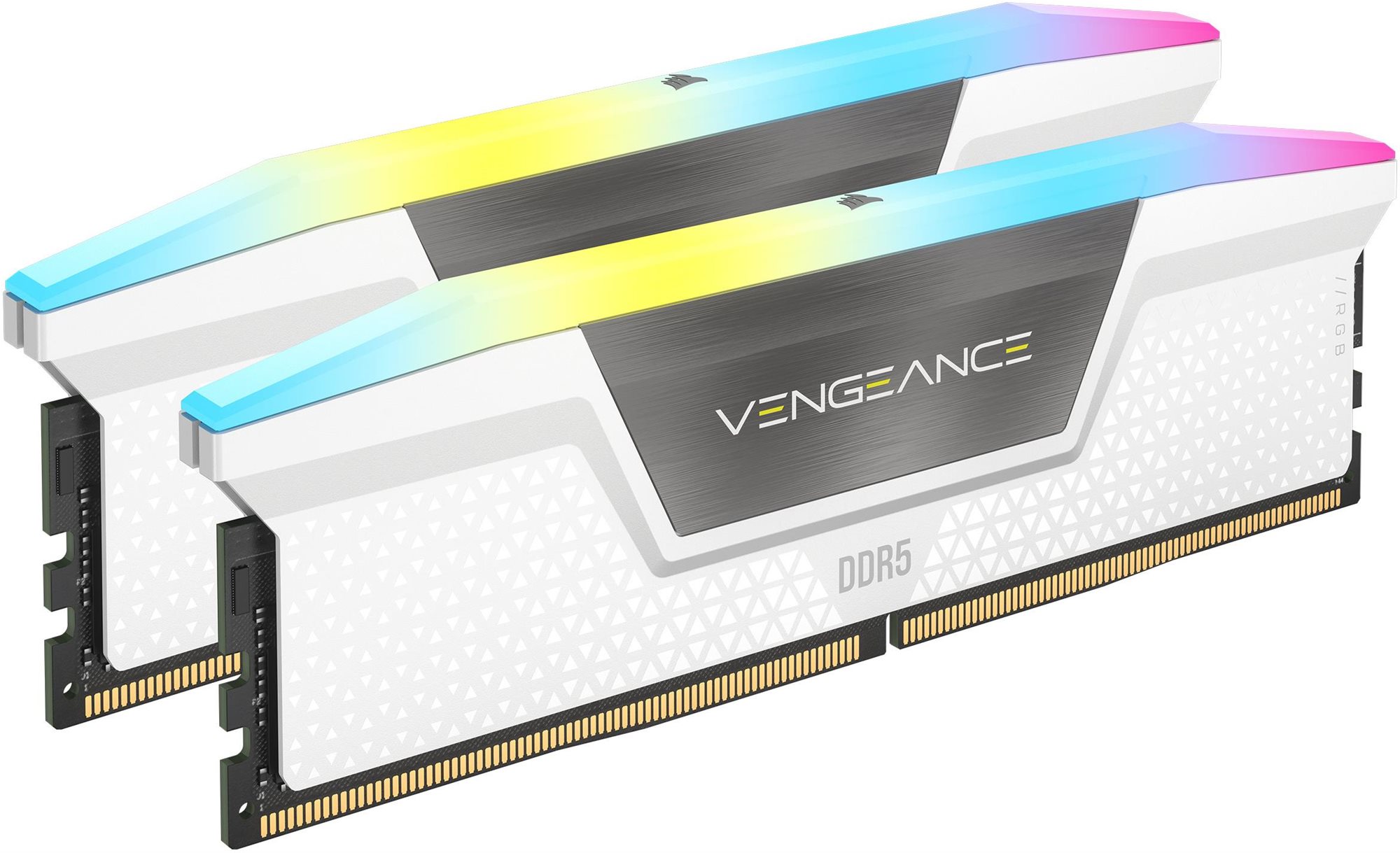 RAM memória Corsair 32GB KIT DDR5 6200MHz CL36 Vengeance RGB Fehér