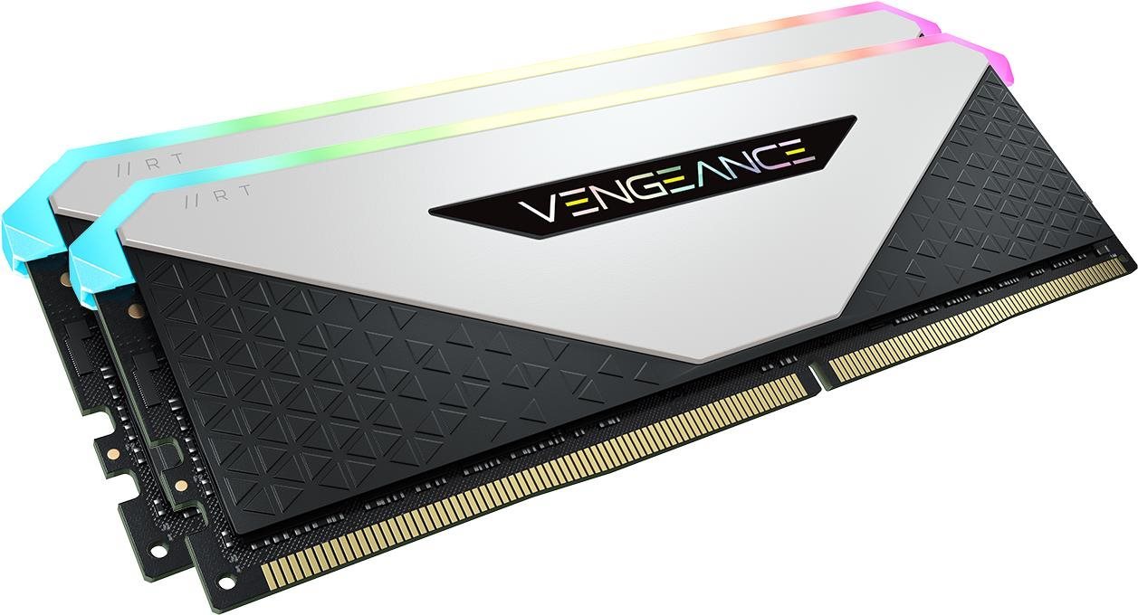 RAM memória Corsair 64GB KIT DDR4 3200MHz CL16 Vengeance RGB RT Fehér