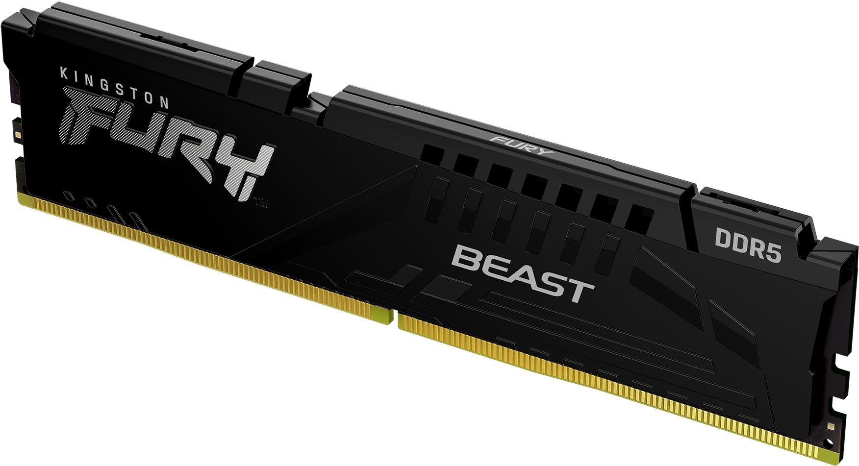 RAM memória Kingston FURY 16GB DDR5 6000MHz CL40 Beast Black