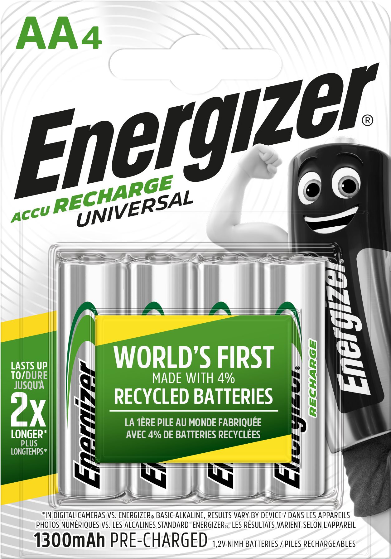 Tölthető elem Energizer Universal AA 1300mAh 4db