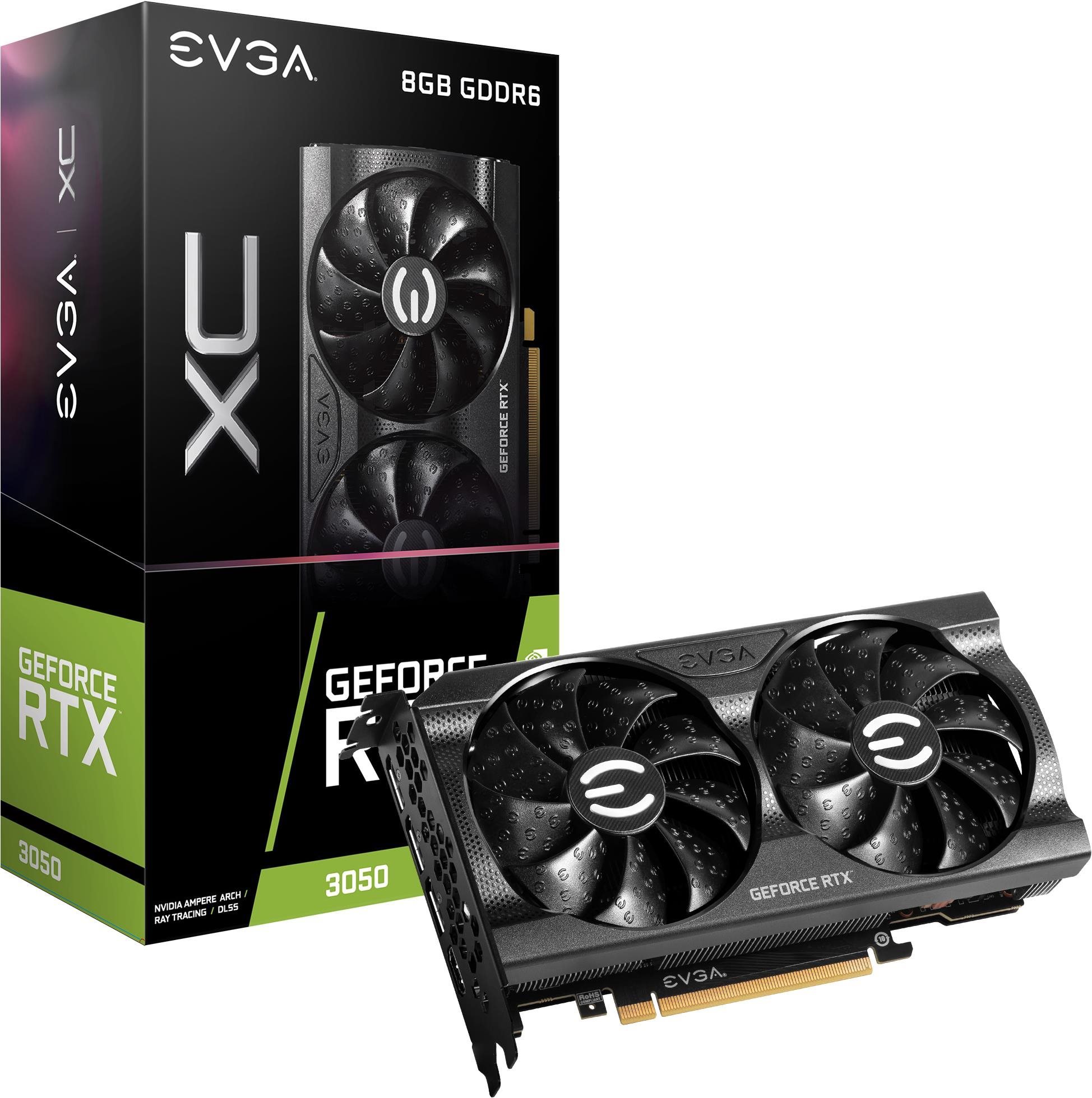 Videókártya EVGA GeForce RTX 3050 XC GAMING