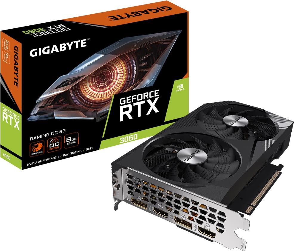 Videókártya GIGABYTE GeForce RTX 3060 GAMING OC 8G