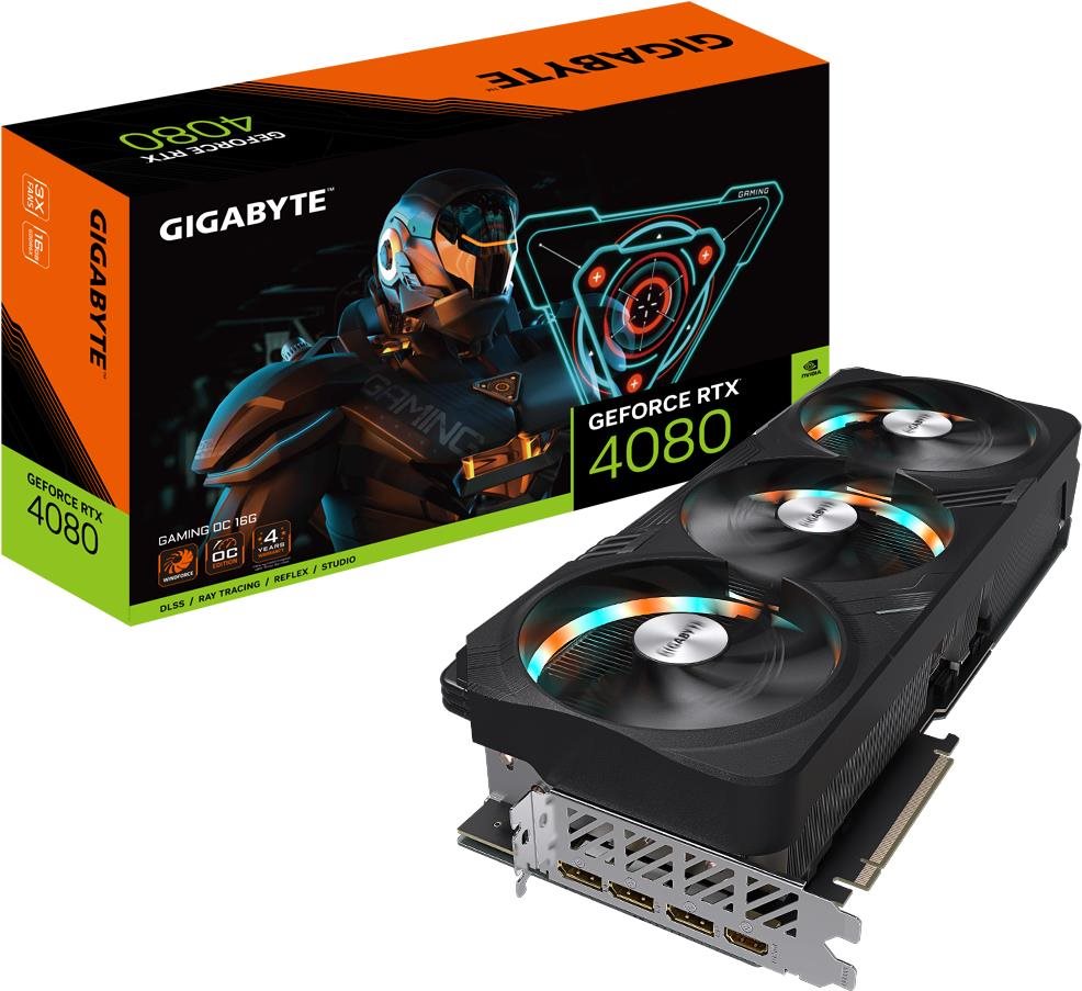 Videókártya GIGABYTE GeForce RTX 4080 16GB GAMING OC