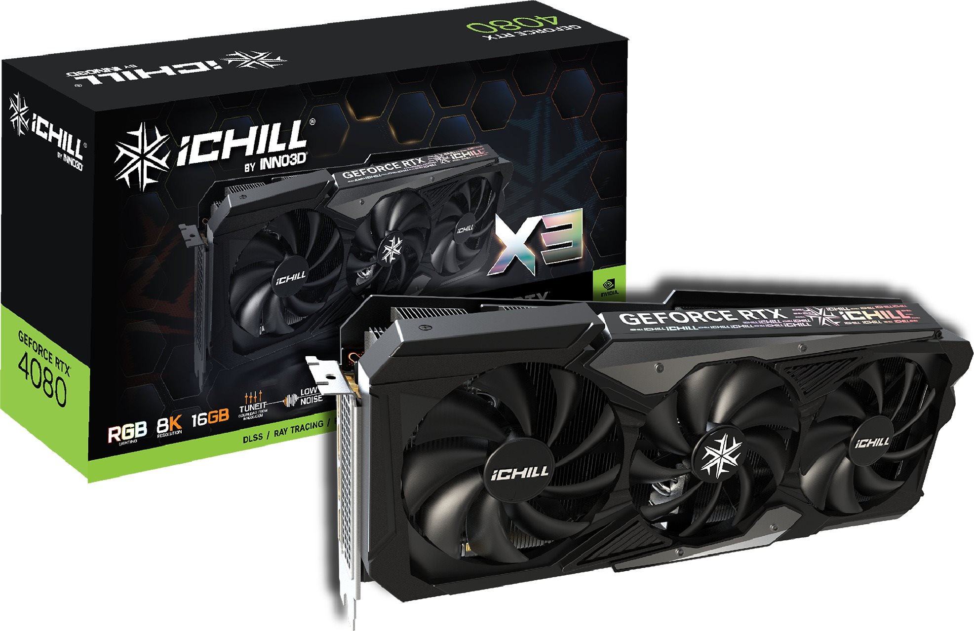 Videókártya Inno3D GeForce RTX 4080 iChill X3 16GB