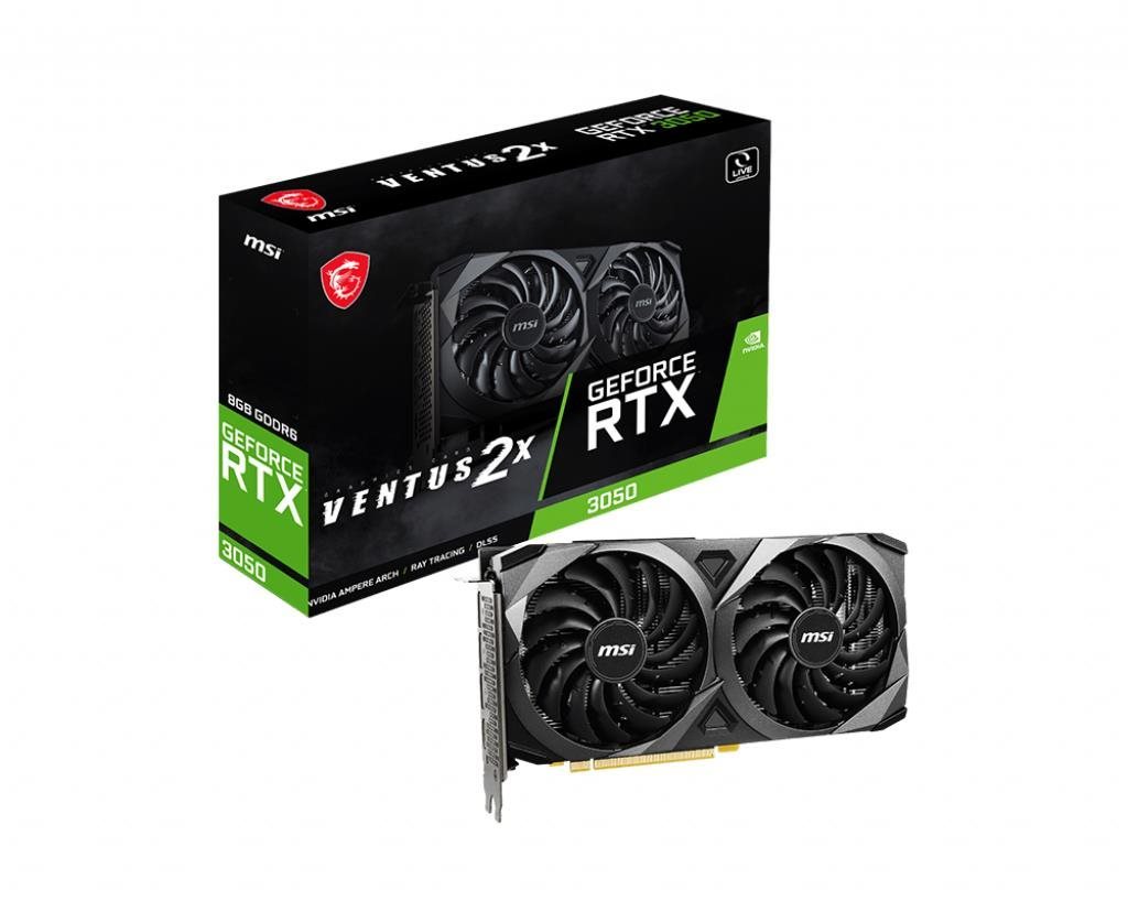 Videókártya MSI GeForce RTX 3050 VENTUS 2X 8G