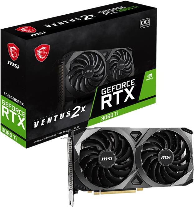 Videókártya MSI GeForce RTX 3060 Ti VENTUS 2X 8GD6X OC