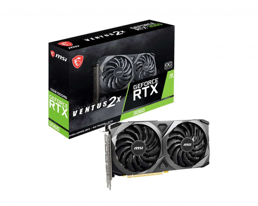 Videókártya MSI GeForce RTX 3060 VENTUS 2X 12G OC